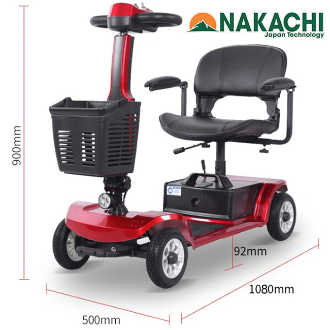 Kích thước tổng thể Xe Điện 4 Bánh Nakachi NC-S02